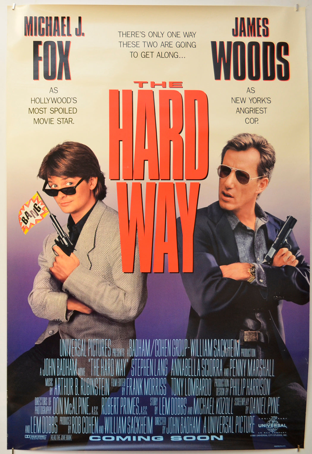 The Hard Way Original One Sheet Poster - Film Poster - Movie Poster  