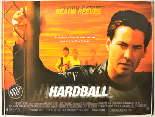 Hardball   Original Quad Poster - Film Poster - Movie Poster 