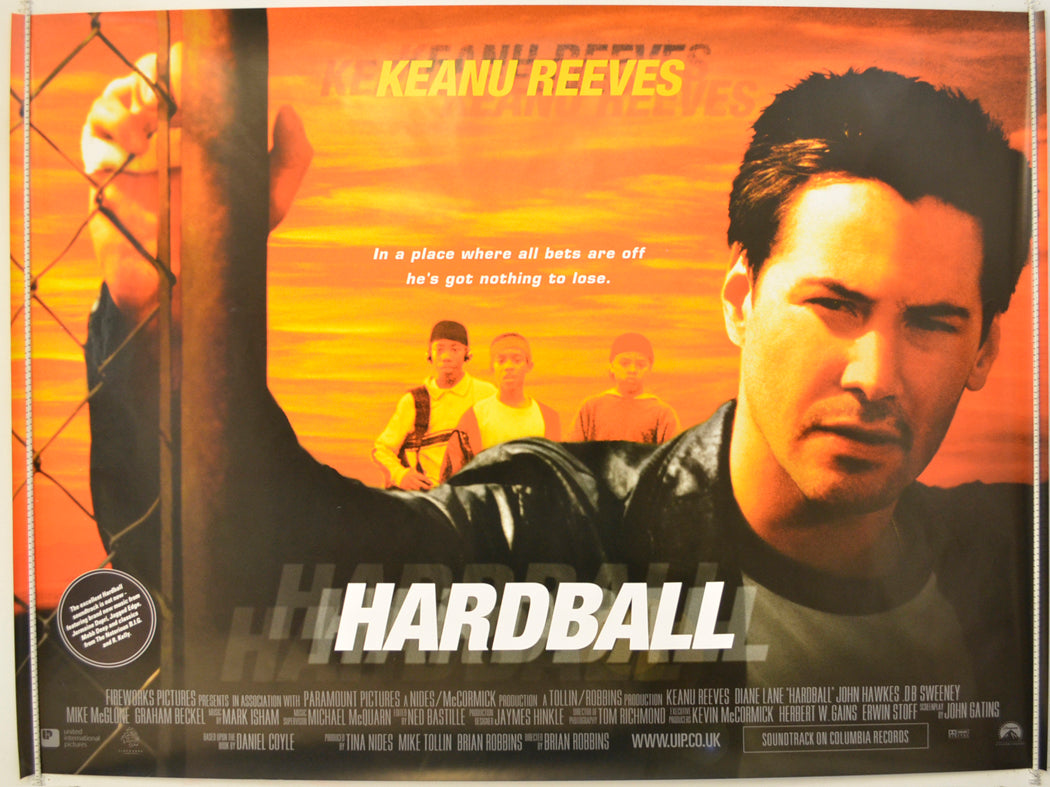 Hardball  Original Quad Poster - Film Poster - Movie Poster