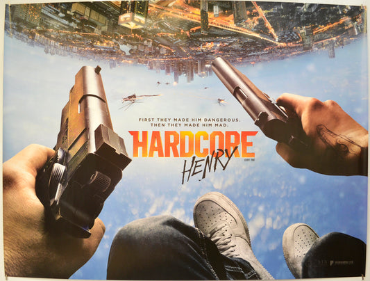 Hardcore Henry  (Teaser / Advance Version)   Original Quad Poster - Film Poster - Movie Poster