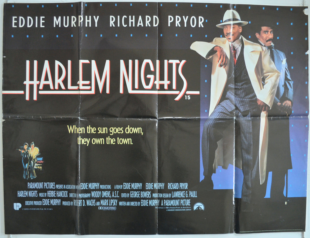 Harlem Nights  Original British Quad Poster - Film Poster - Movie Poster 