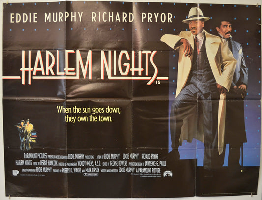 Harlem Nights  Original Quad Poster - Film Poster - Movie Poster