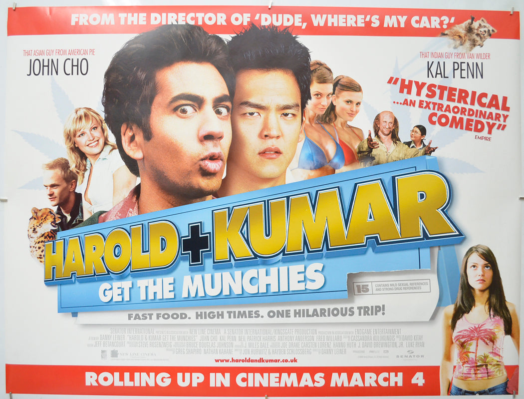 Harlod And Kumar Get The Munchies Original Quad Poster - Film Poster - Movie Poster