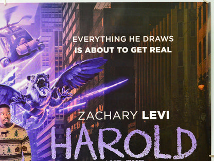 Harold and the Purple Crayon (Top Right) Cinema Quad Movie Poster 