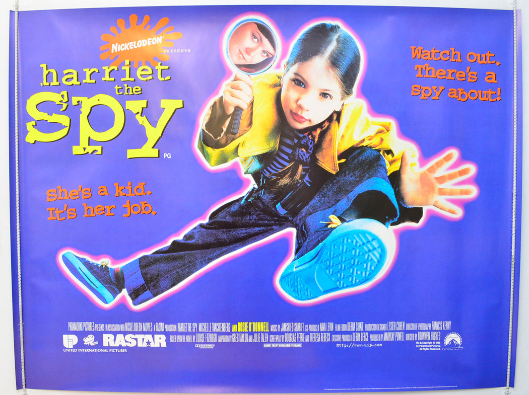 Harriet The Spy  Original British Quad Poster - Film Poster - Movie Poster