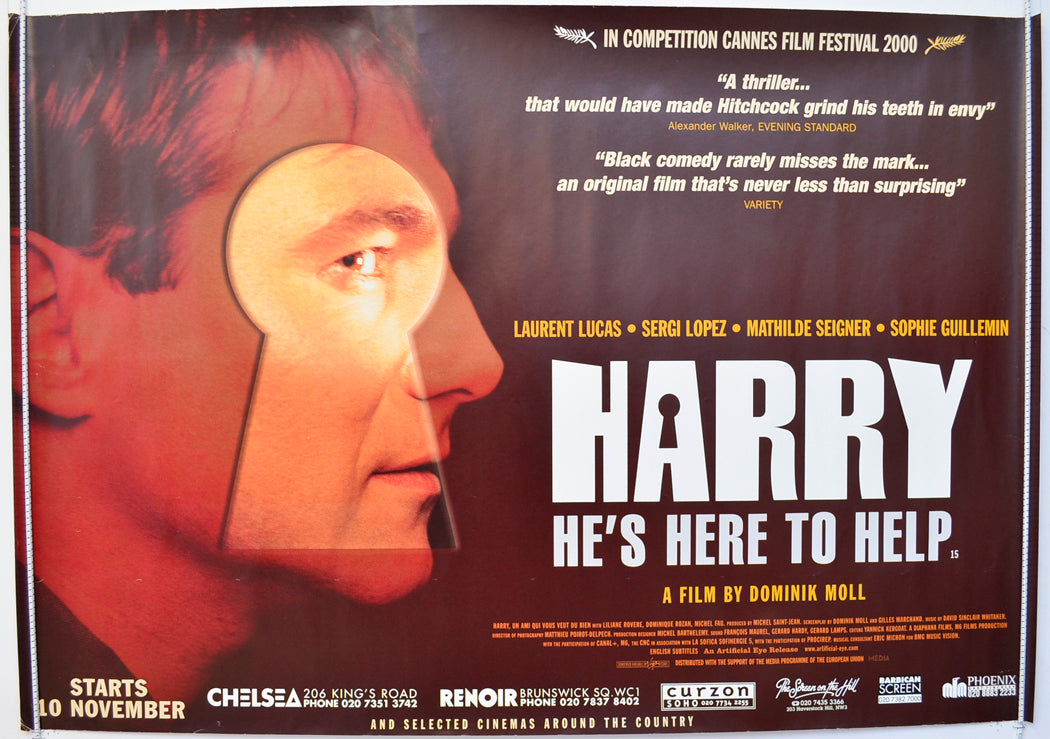 Harry He's Here To Help  Original British Quad Poster - Film Poster - Movie Poster 