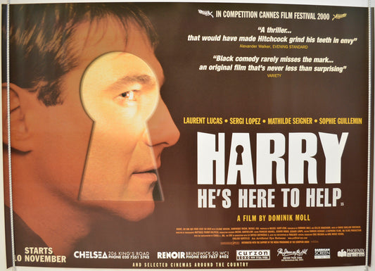 Harry He's Here To Help  Original Quad Poster - Film Poster - Movie Poster