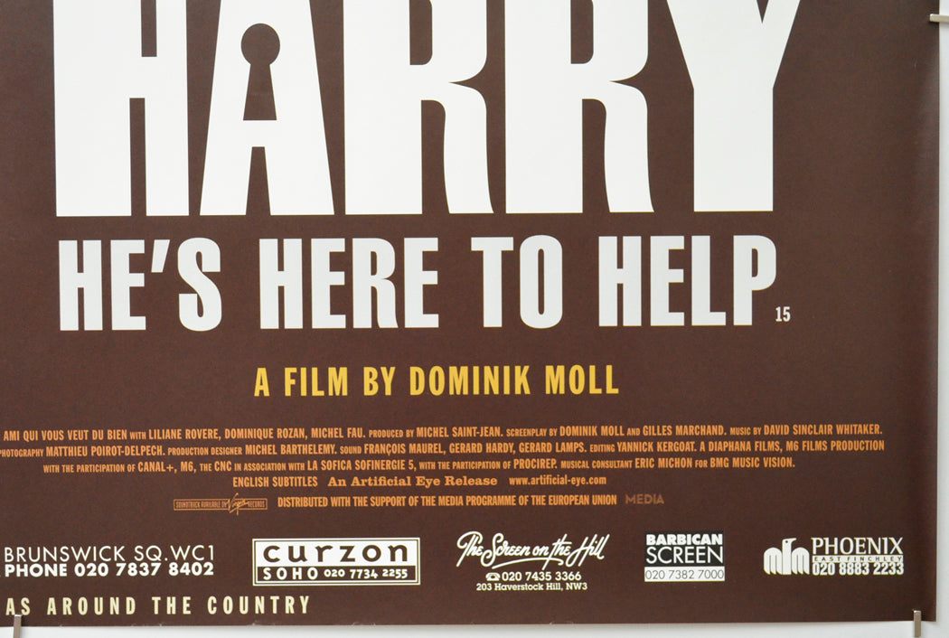 HARRY HE’S HERE TO HELP (Bottom Right) Cinema Quad Movie Poster 