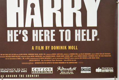 HARRY HE’S HERE TO HELP (Bottom Right) Cinema Quad Movie Poster 