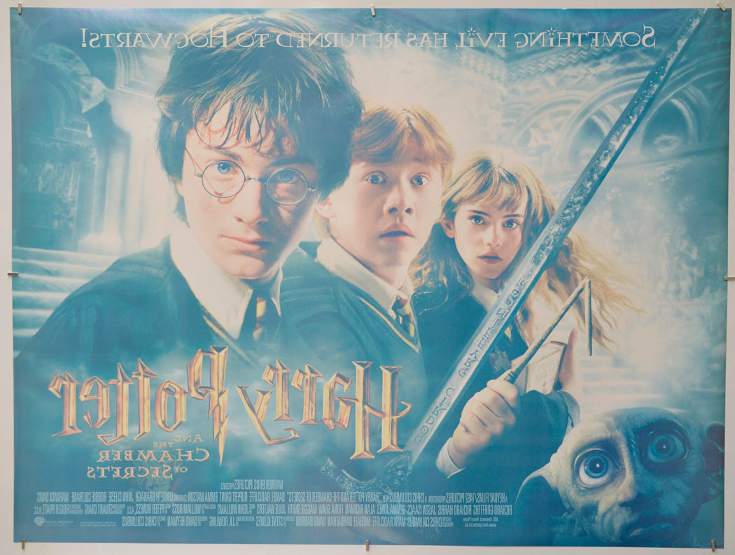 Harry Potter And The Chamber Of Secrets (Back) Cinema Quad Movie Poster 