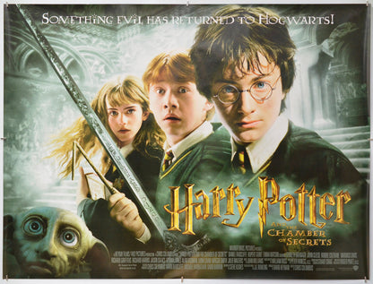 Harry Potter And The Chamber Of Secrets - Original Quad Poster - Film Poster - Movie Poster