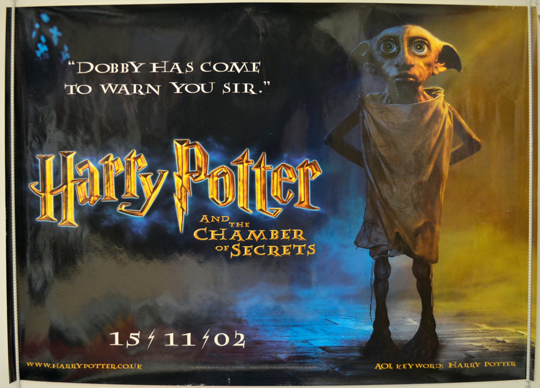 Harry Potter And The Chamber Of Secrets  (Teaser / Advance Version)  Original Quad Poster - Film Poster - Movie Poster 