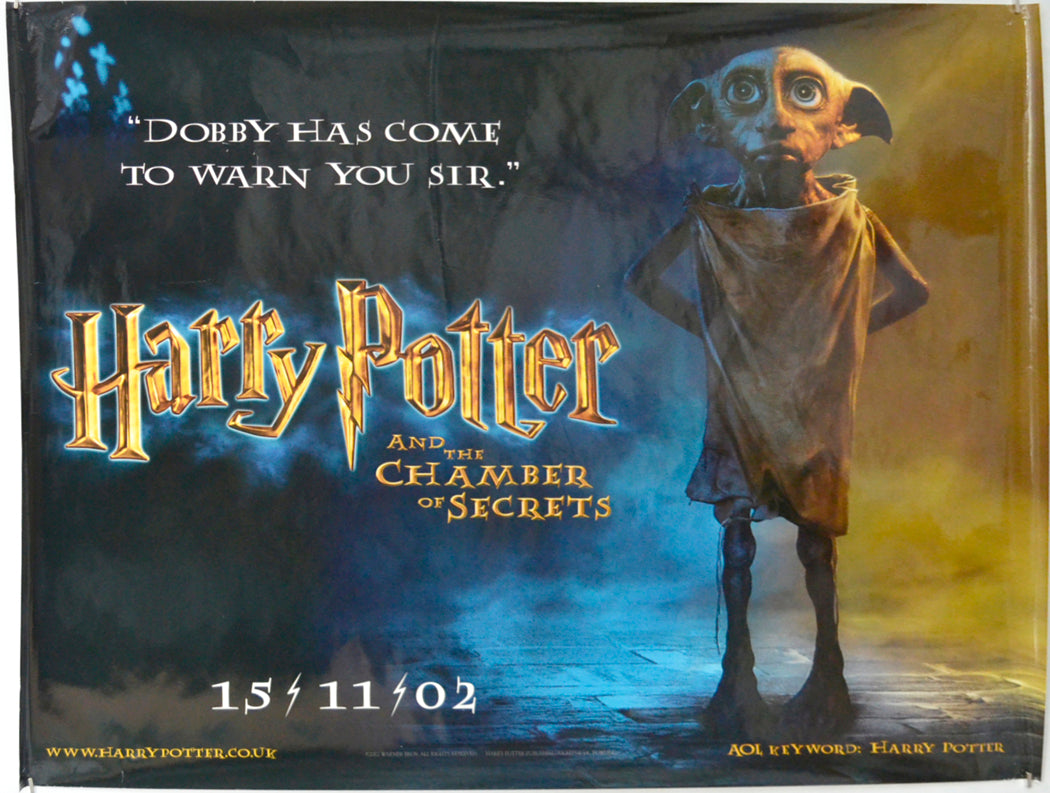 Harry Potter And The Chamber Of Secrets  (Teaser / Advance Version)   Original Quad Poster - Film Poster - Movie Poster