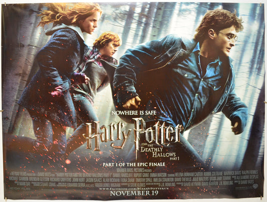 Harry Potter And The Deathly Hallows - Part 1  Original Quad Poster - Film Poster - Movie Poster