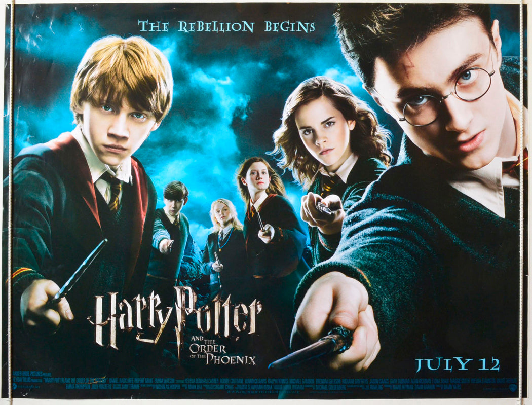 Harry Potter And The Order Of The Phoenix Original British Quad Poster - Movie Poster