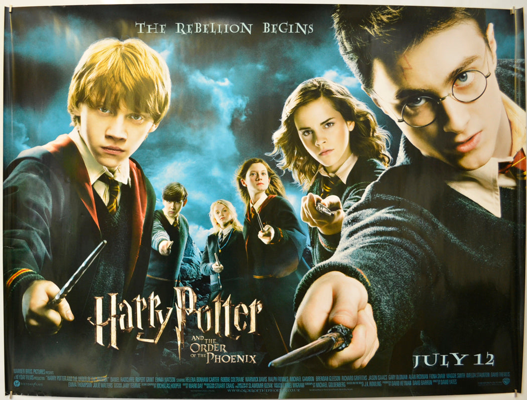 Harry Potter And The Order Of The Phoenix  Original Quad Poster - Film Poster - Movie Poster