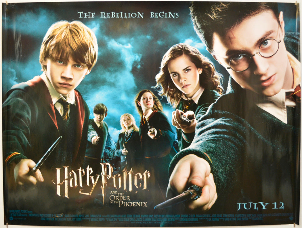 Harry Potter And The Order Of The Phoenix Original Quad Poster - Film Poster - Movie Poster  