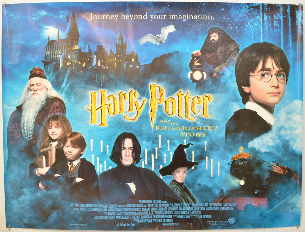 Harry Potter And The Philosopher's Stone Original Quad Poster - Film Poster - Movie Poster  