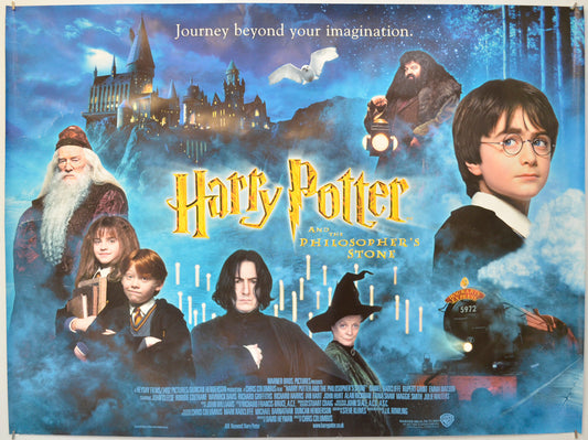 Harry Potter And The Philosopher's Stone Original Quad Poster - Film Poster - Movie Poster  