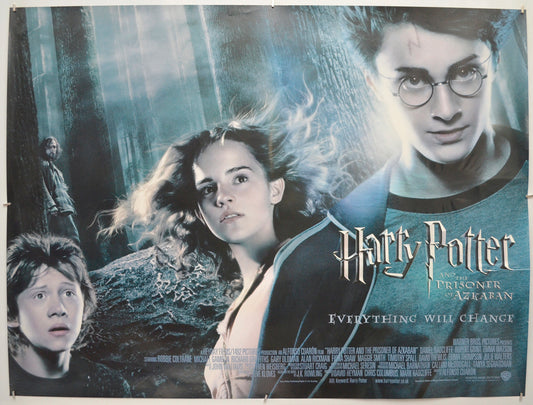 Harry Potter And The Prisoner Of Azkaban Original Quad Poster - Film Poster - Movie Poster