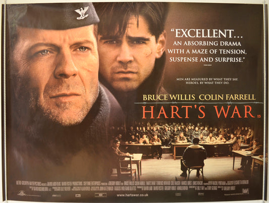 Harts War   Original Quad Poster - Film Poster - Movie Poster 