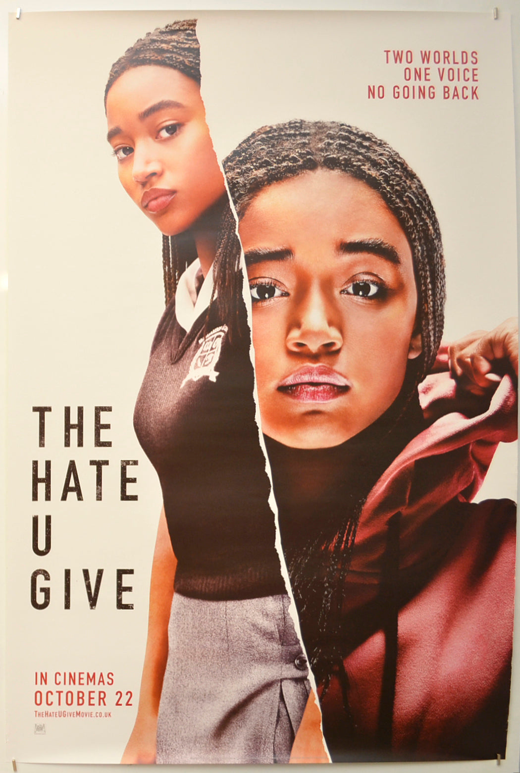 The Hate U Give (Teaser / Advance Version)  Original One Sheet Poster - Film Poster - Movie Poster