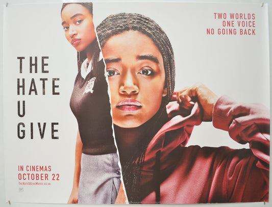 The Hate U Give  Original Quad Poster - Film Poster - Movie Poster