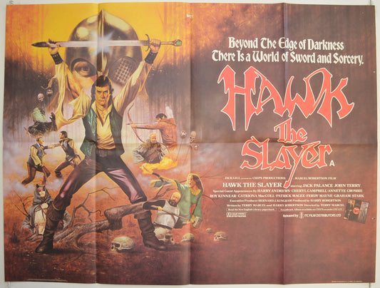 Hawk The Slayer  Original British Quad Poster - Film Poster - Movie Poster 