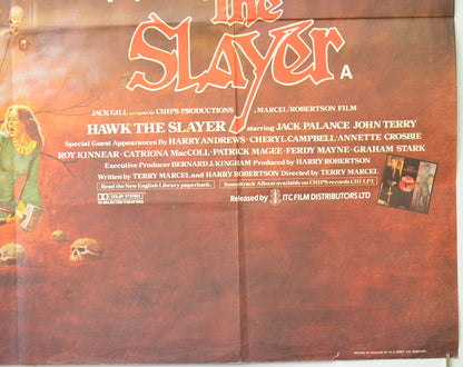 HAWK THE SLAYER (Bottom Right) Cinema Quad Movie Poster 