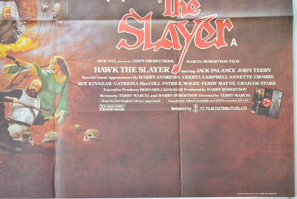 HAWK THE SLAYER (Bottom Right) Cinema Quad Movie Poster 