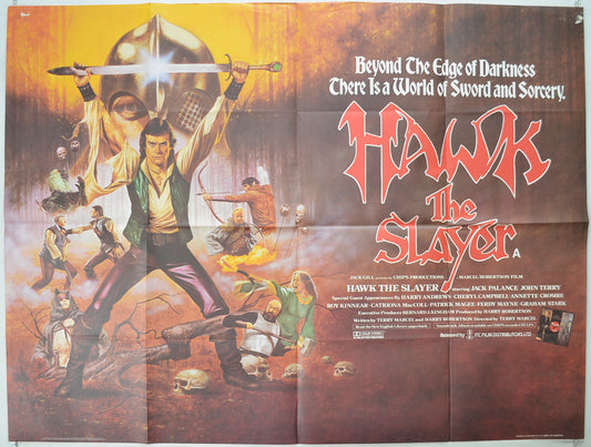 Hawk The Slayer   Original Quad Poster - Film Poster - Movie Poster 