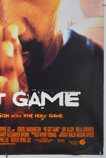 HE GOT GAME (Bottom Right) Cinema One Sheet Movie Poster 