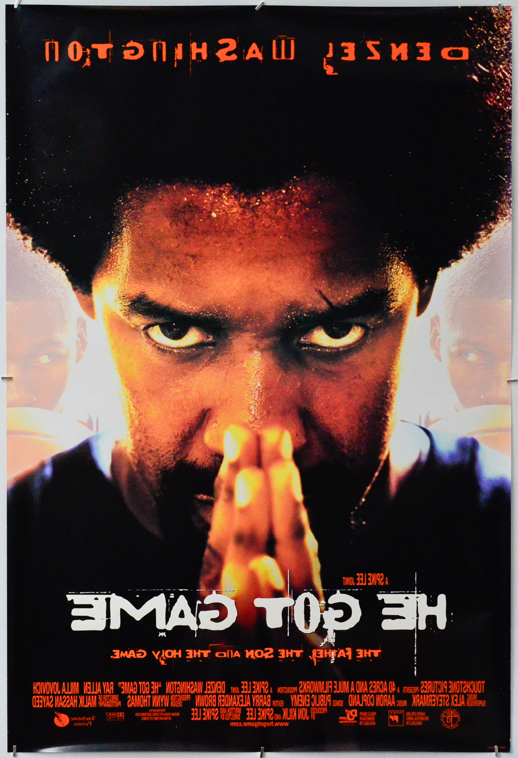He Got Game (Back) Cinema One Sheet Movie Poster 