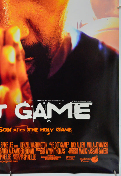 He Got Game (Bottom Right) Cinema One Sheet Movie Poster 