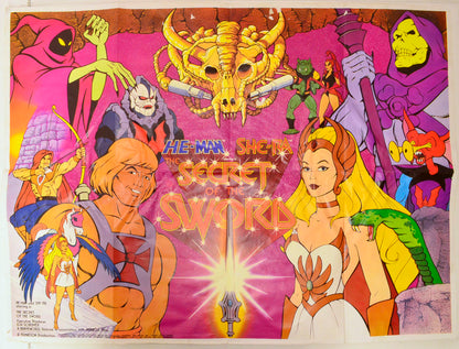 He-Man She-Ra : The Secret Of The Sword  Original British Quad Poster - Film Poster - Movie Poster