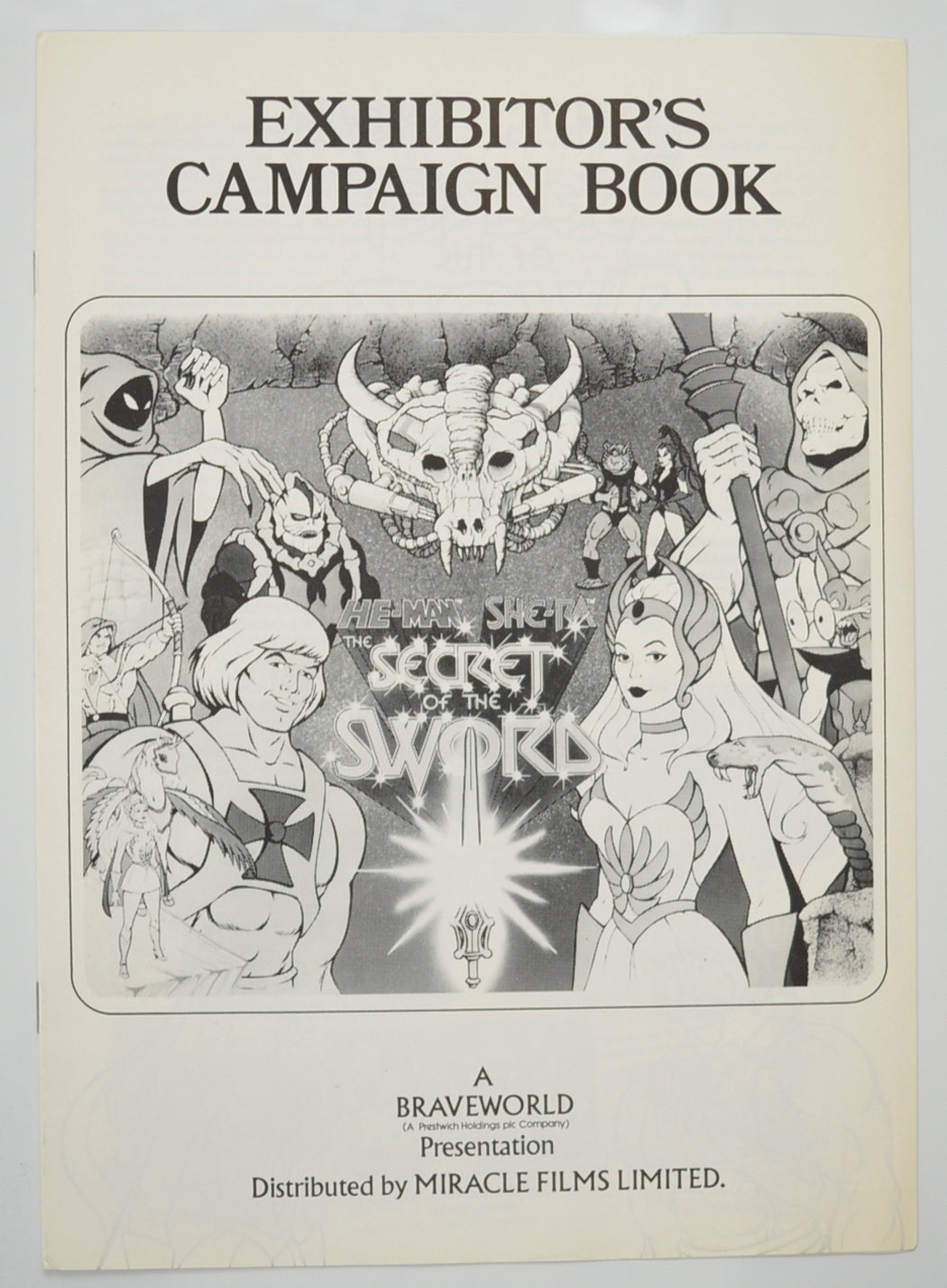 He-Man She-Ra : The Secret Of The Sword Original 8 Page Cinema Exhibitors Campaign Pressbook (UK)