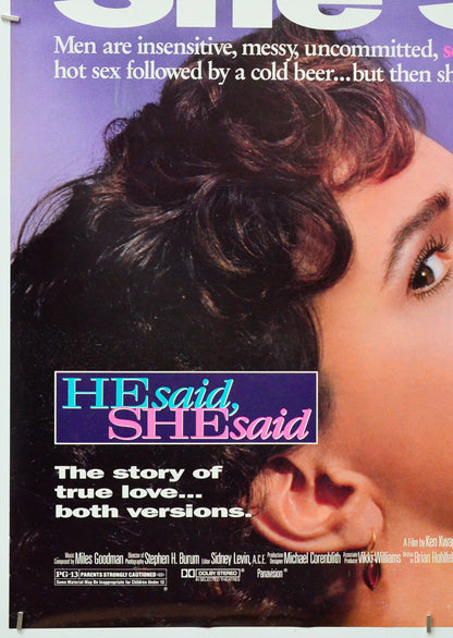 He Said, She Said (Bottom Left) Cinema One Sheet Movie Poster 