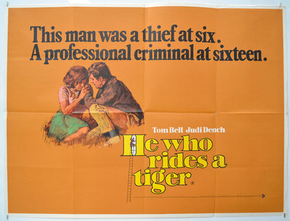 He Who Rides A Tiger  Original Quad Poster - Film Poster - Movie Poster