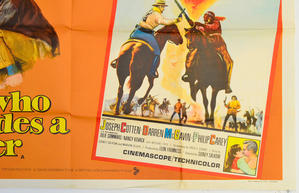 HE WHO RIDES A TIGER / THE GREAT SIOUX MASSACRE (Bottom Right) Cinema Quad Movie Poster 