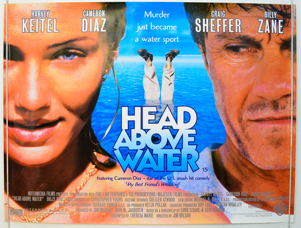 Head Above Water  Original British Quad Poster - Film Poster - Movie Poster