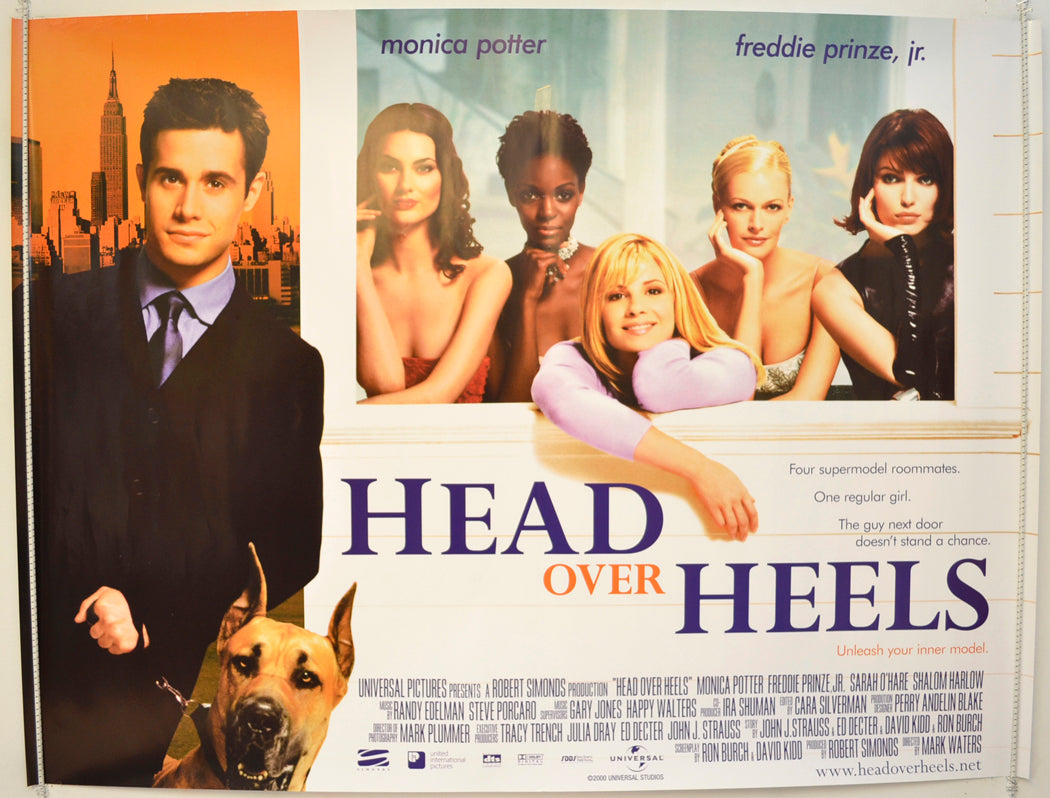 Head Over Heels  Original Quad Poster - Film Poster - Movie Poster