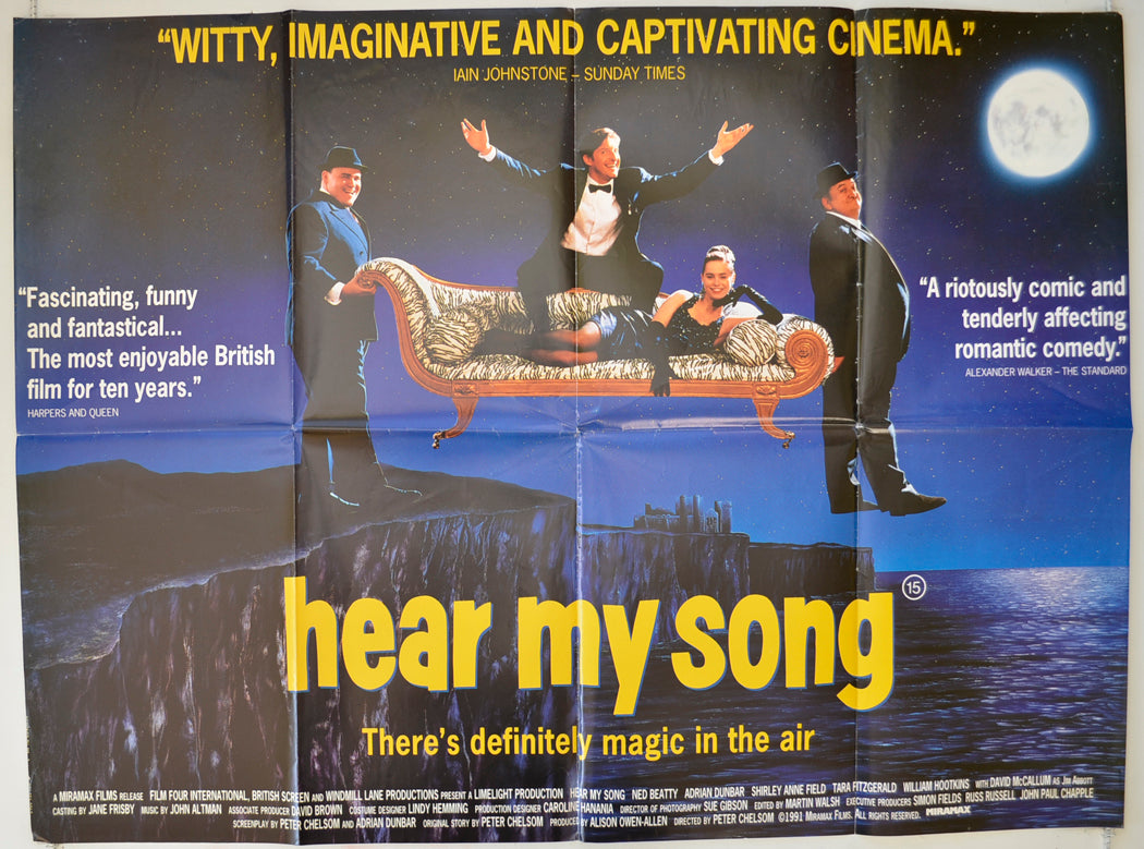 Hear My Song Original Quad Poster - Film Poster - Movie Poster  