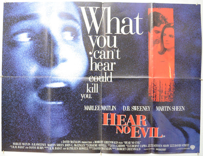 Hear No Evil Original Quad Poster - Film Poster - Movie Poster