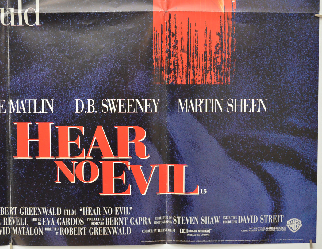 HEAR NO EVIL (Bottom Right) Cinema Quad Movie Poster 