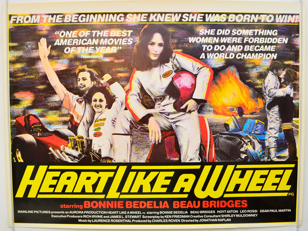 Heart Like A Wheel  (The Shirley Muldowney Story)   Original Quad Poster - Film Poster - Movie Poster  