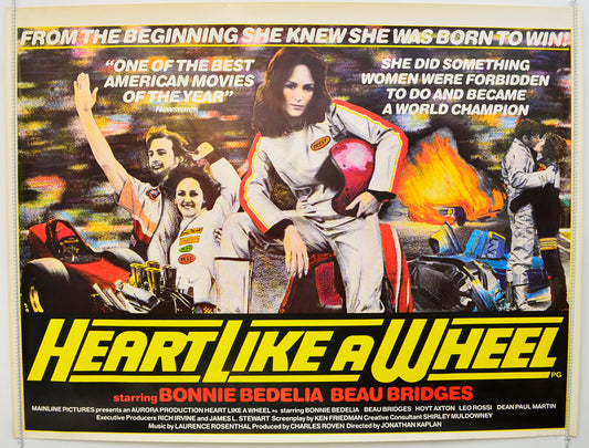 Heart Like A Wheel  (The Shirley Muldowney Story)   Original Quad Poster - Film Poster - Movie Poster  