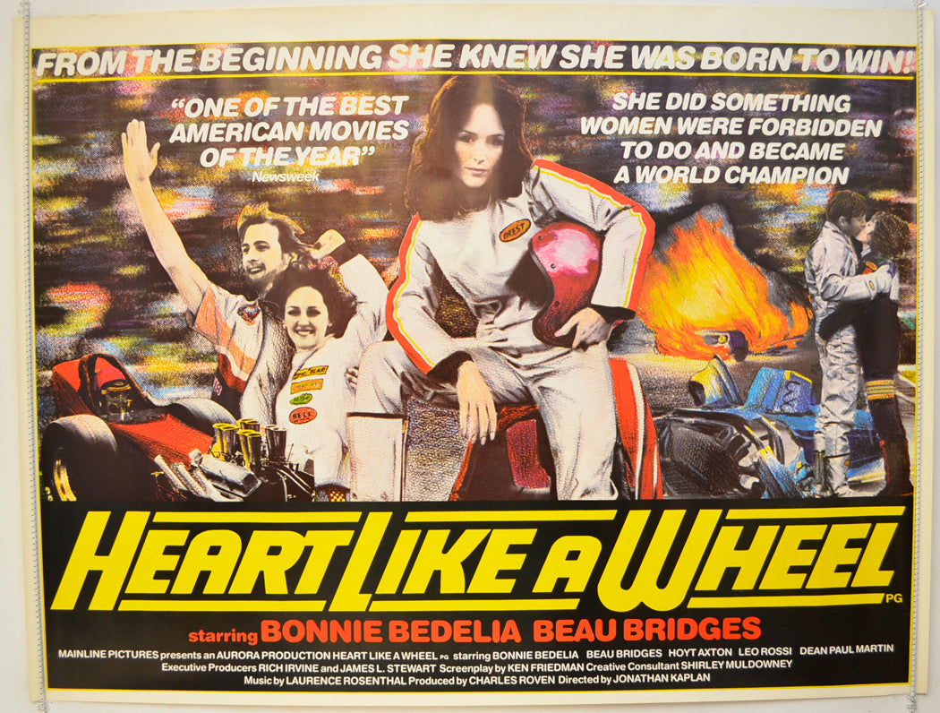 Heart Like A Wheel  (The Shirley Muldowney Story)   Original Quad Poster - Film Poster - Movie Poster