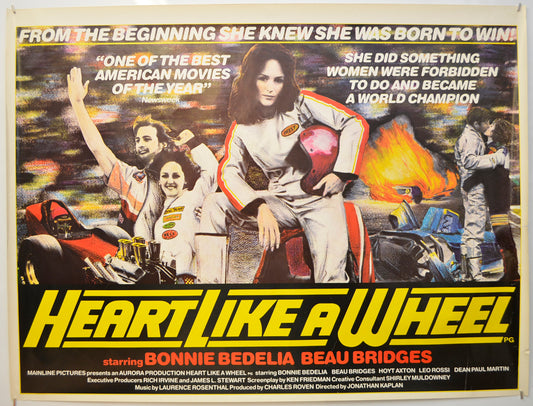 Heart Like A Wheel  (The Shirley Muldowney Story) Original Quad Poster - Film Poster - Movie Poster  