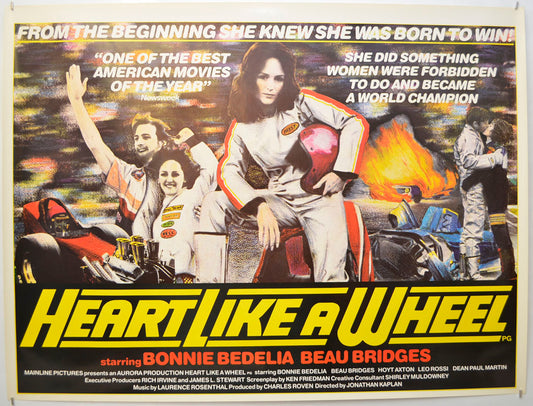 Heart Like A Wheel (The Shirley Muldowney Story) Original Quad Poster - Film Poster - Movie Poster