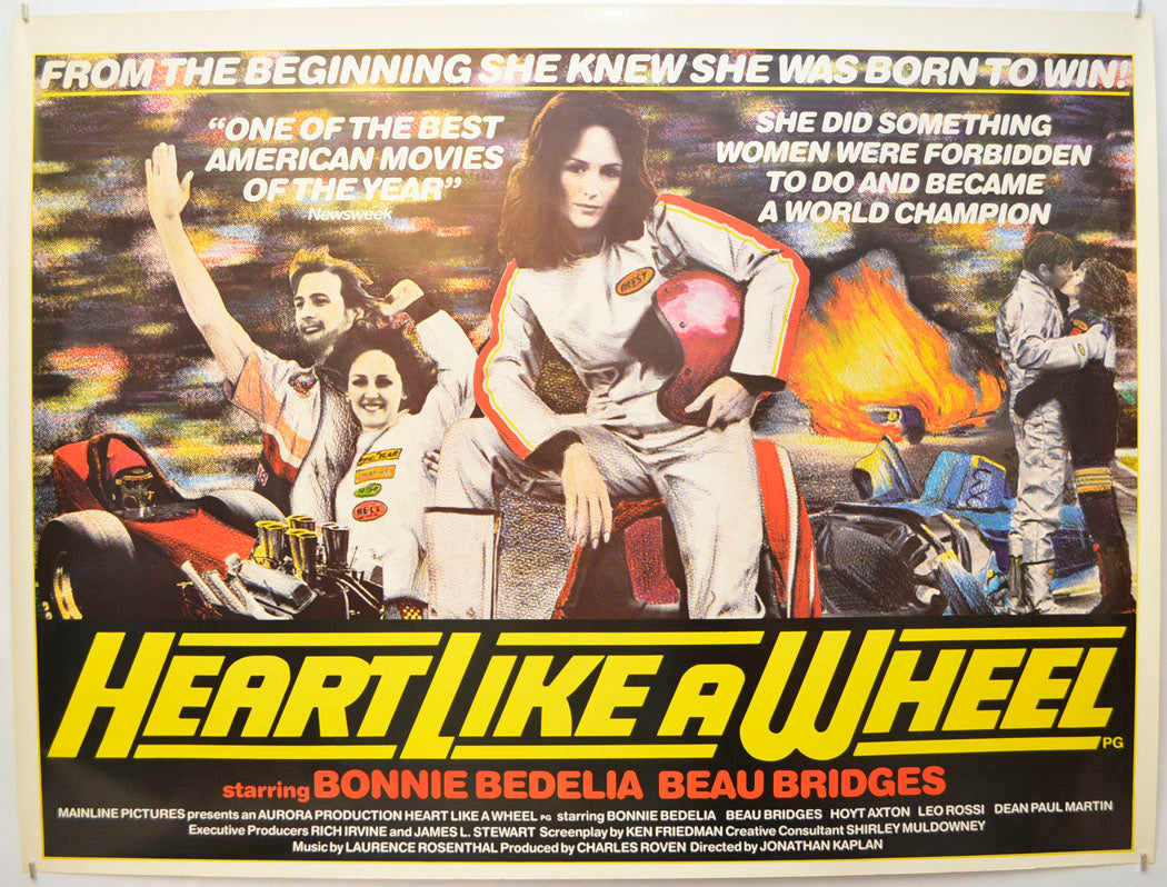 Heart Like A Wheel (The Shirley Muldowney Story) Original Quad Poster - Film Poster - Movie Poster